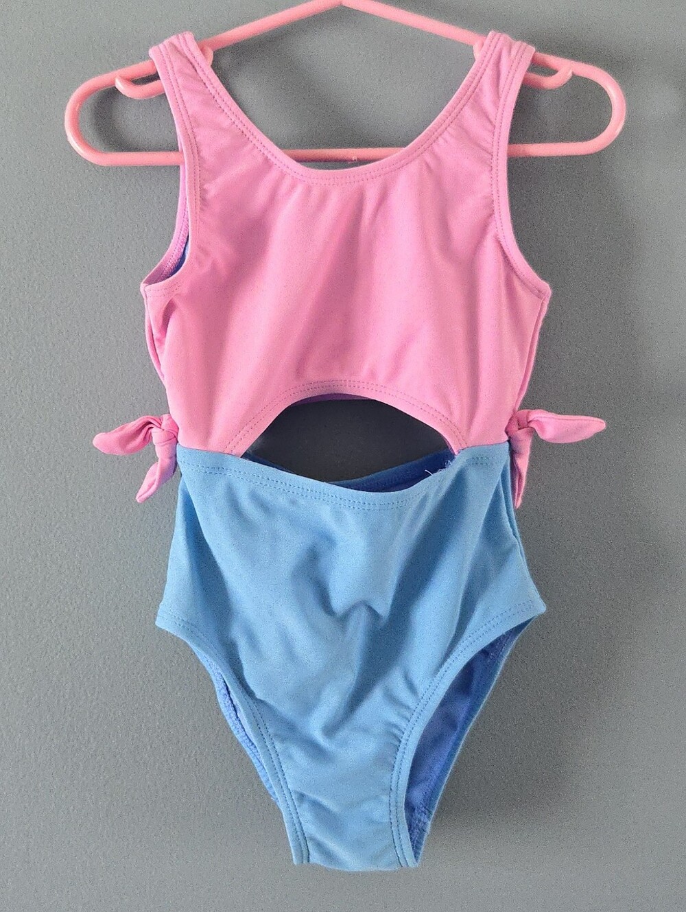 Pink and Blue Girls Swim One-Piece 4-5